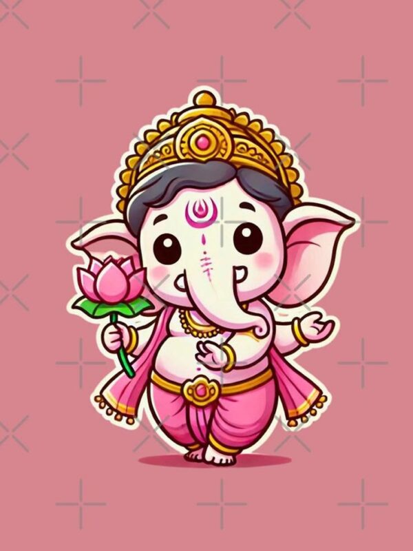 Baby Ganesha Cartoon Art